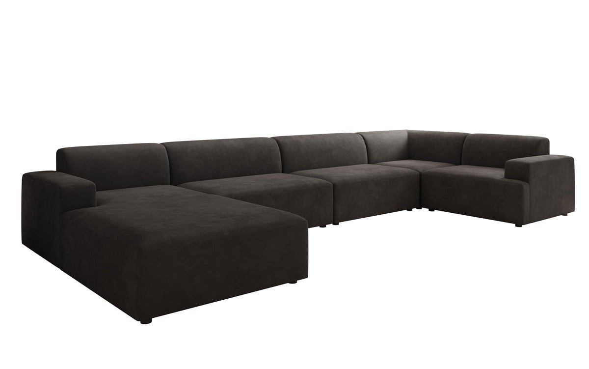 Designer Sofa Monza U XXL a Samt