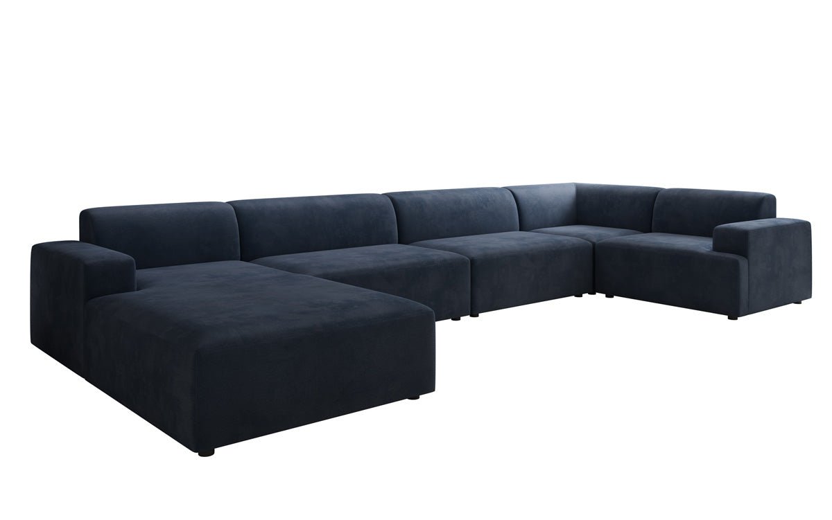 Designer Sofa Monza U XXL a Samt