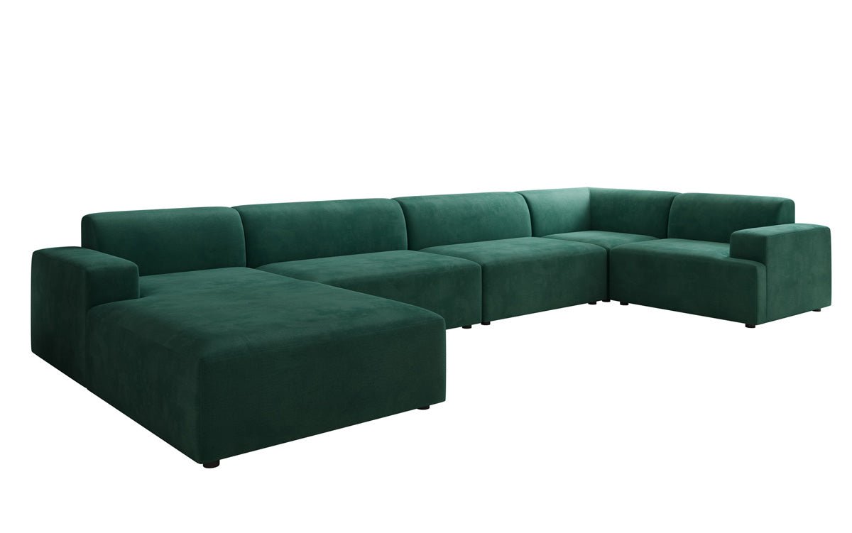 Designer Sofa Monza U XXL a Samt