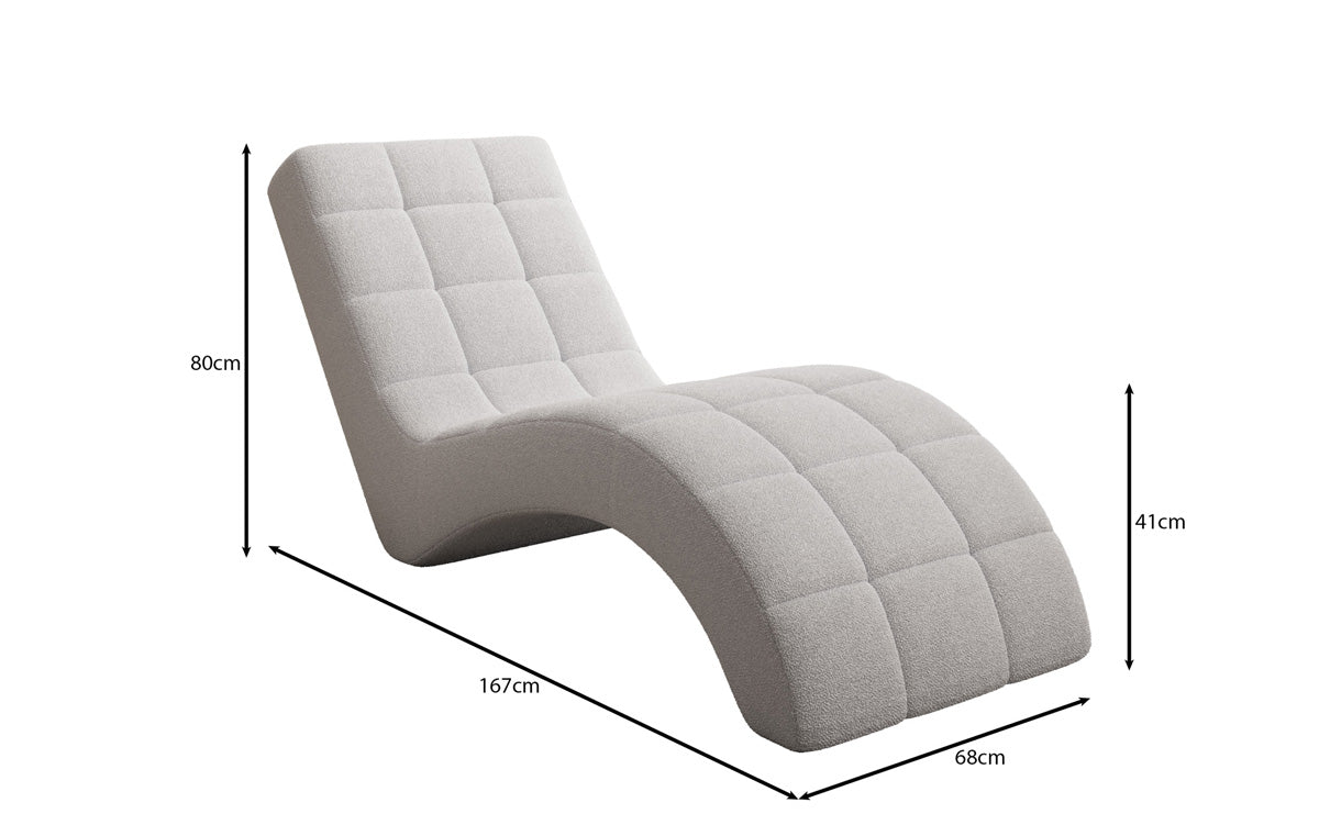 Designer Relax-Liege Nela in Bouclé