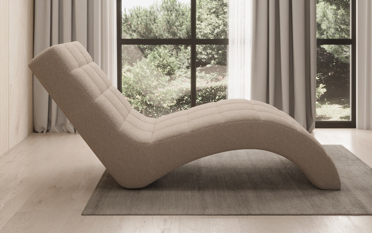 Designer Relax-Liege Nela in Bouclé