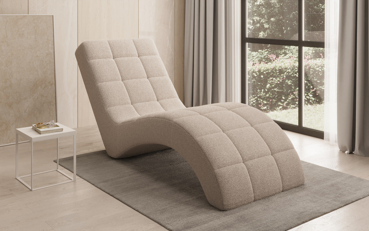 Designer Relax-Liege Nela in Bouclé