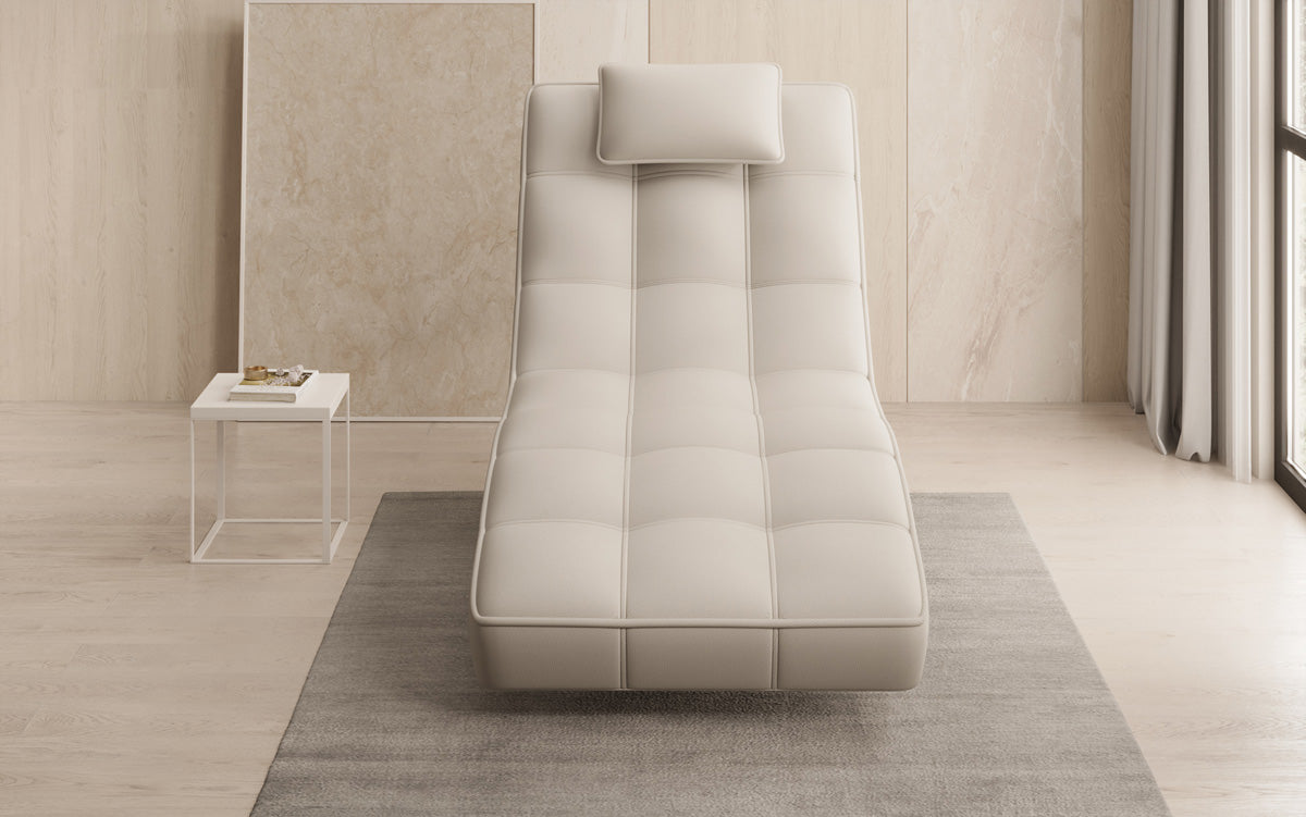 Designer Relax-Liege Livara Stoff mit Drehfunktion
