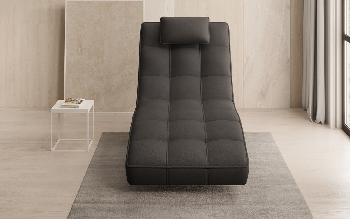 Designer Relax-Liege Livara Stoff mit Drehfunktion