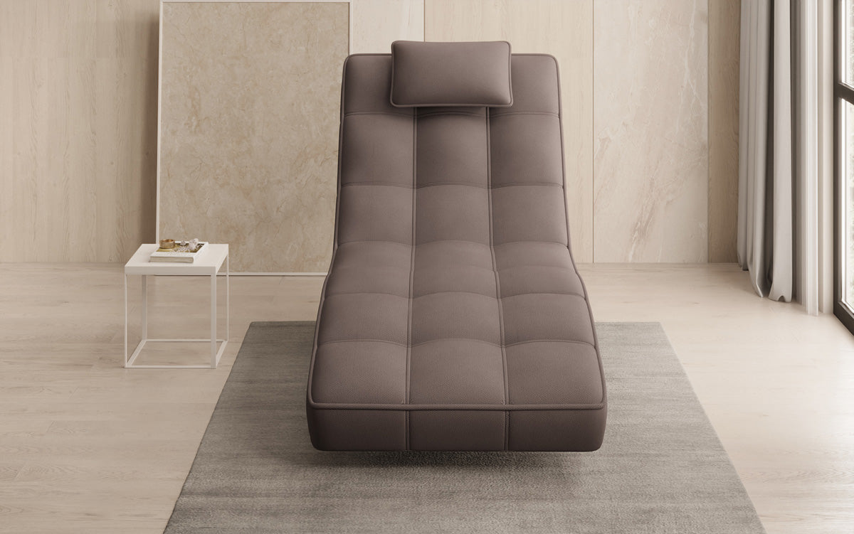 Designer Relax-Liege Livara Stoff mit Drehfunktion