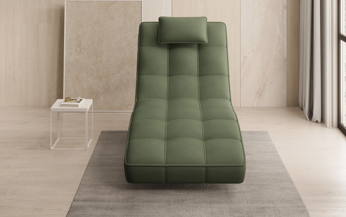Designer Relax-Liege Livara Stoff mit Drehfunktion