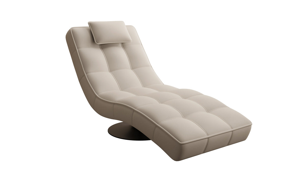 Designer Relax-Liege Livara Stoff mit Drehfunktion