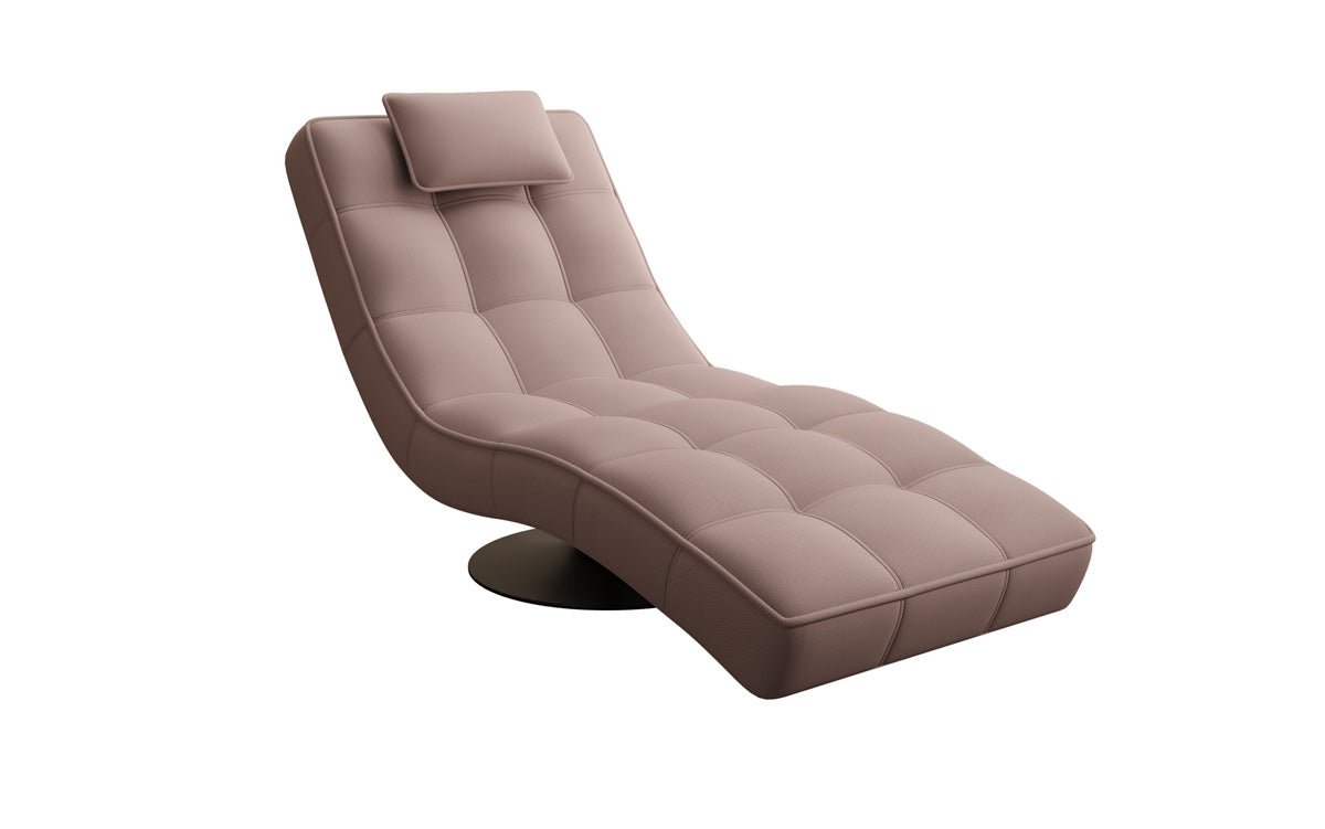 Designer Relax-Liege Livara Stoff mit Drehfunktion