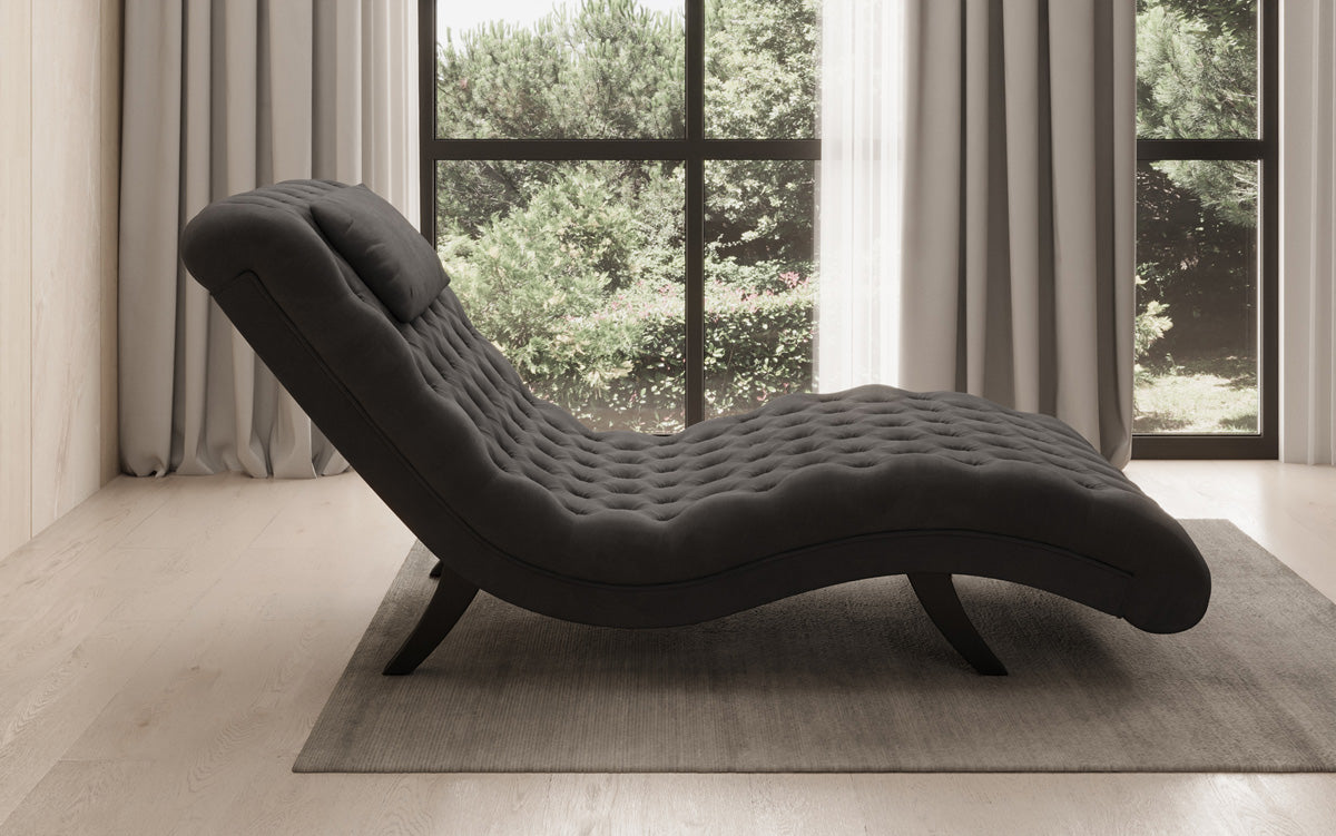 Designer Relax-Liege Elarion in Samt