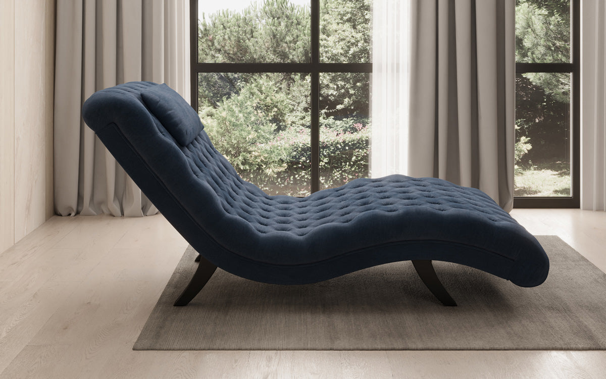 Designer Relax-Liege Elarion in Samt