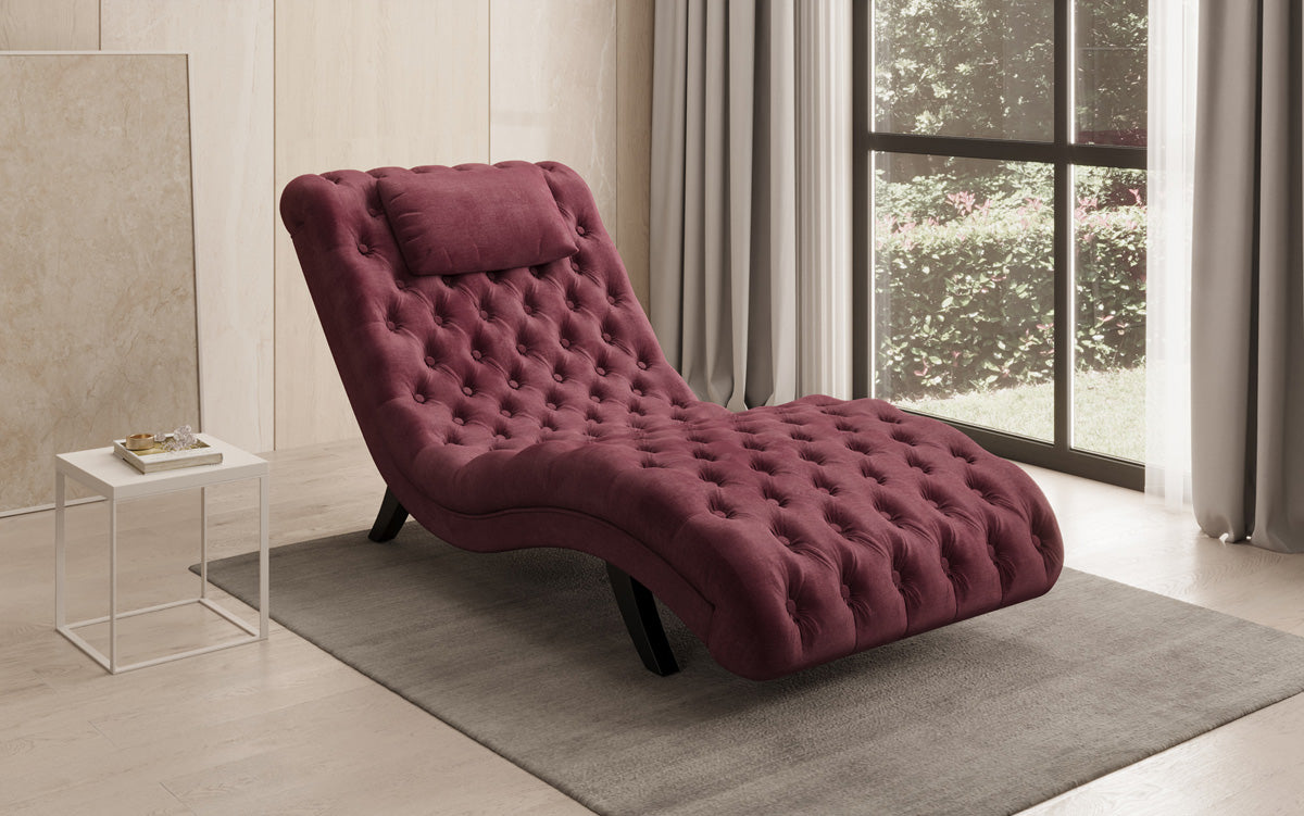 Designer Relax-Liege Elarion in Samt