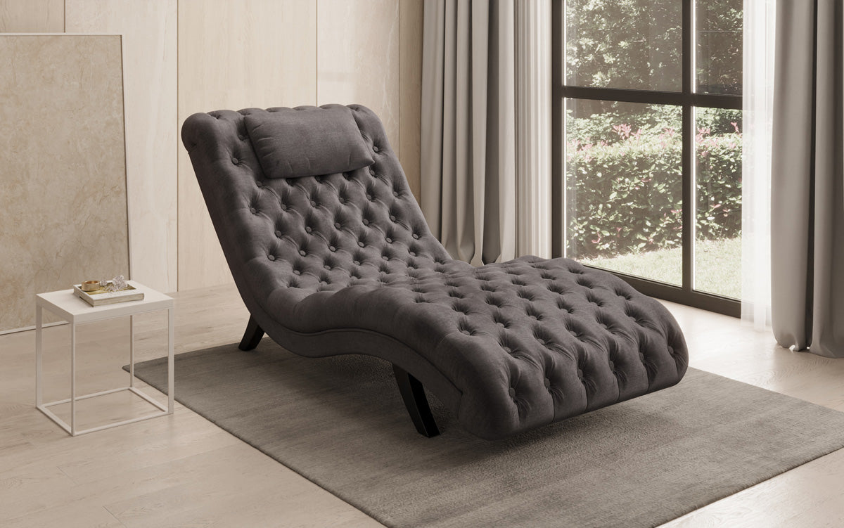 Designer Relax-Liege Elarion in Samt