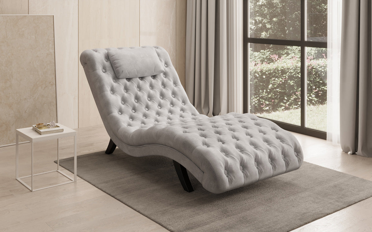 Designer Relax-Liege Elarion in Samt
