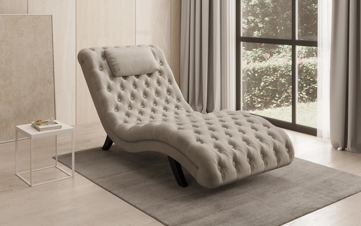 Designer Relax-Liege Elarion in Samt
