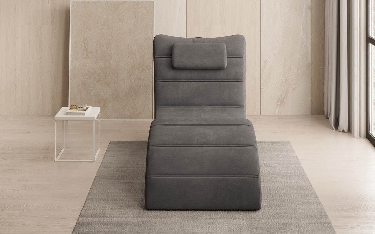 Designer Relax-Liege Leon in Samt