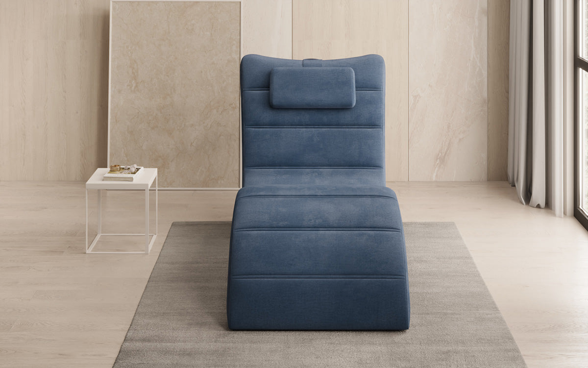 Designer Relax-Liege Leon in Samt