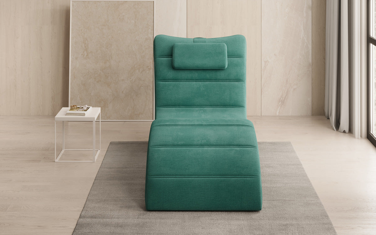 Designer Relax-Liege Leon in Samt