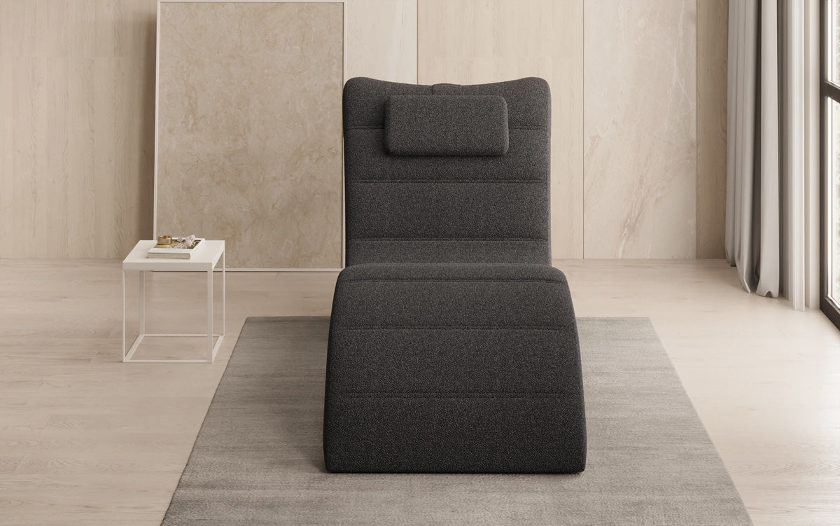 Designer Relax-Liege Leon in Bouclé
