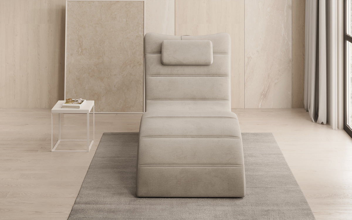 Designer Relax-Liege Leon in Samt