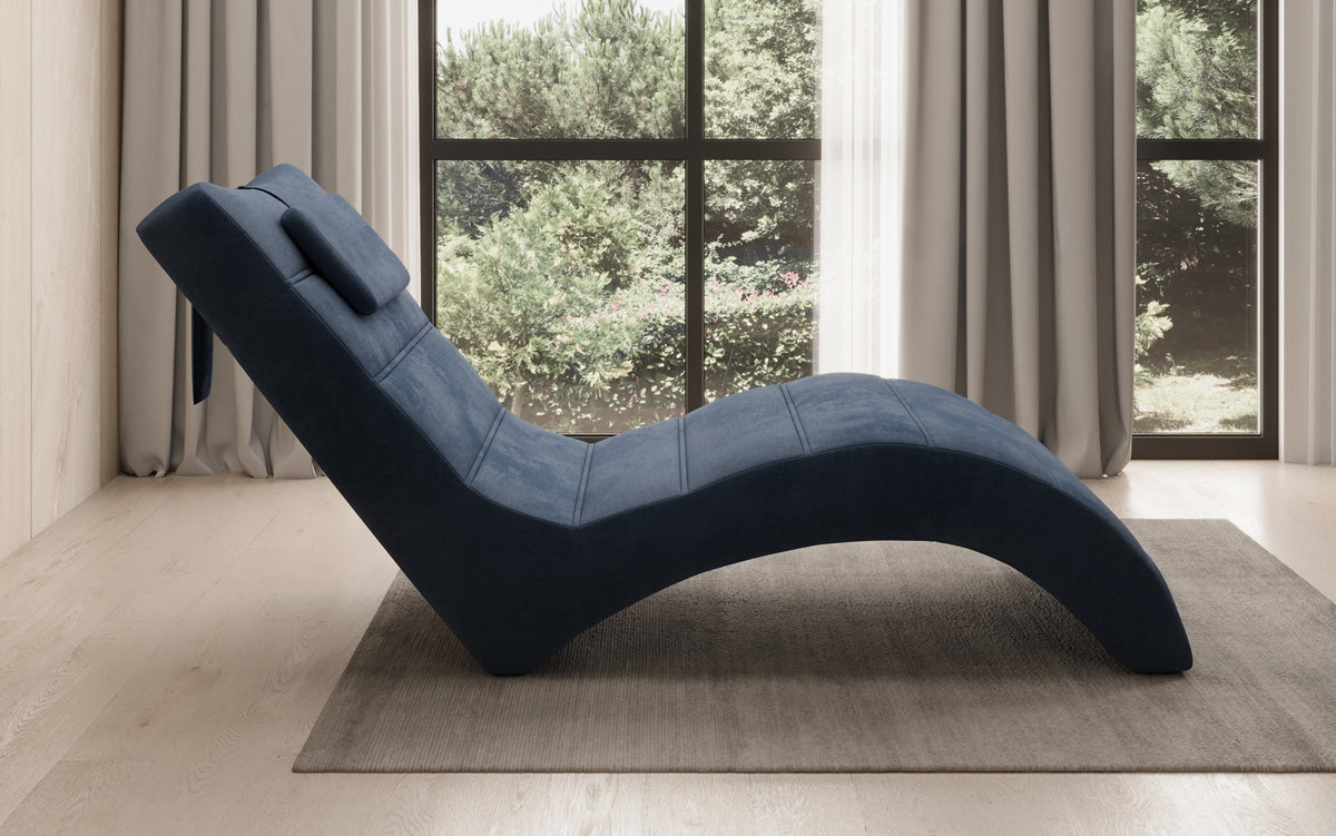 Designer Relax-Liege Leon in Samt