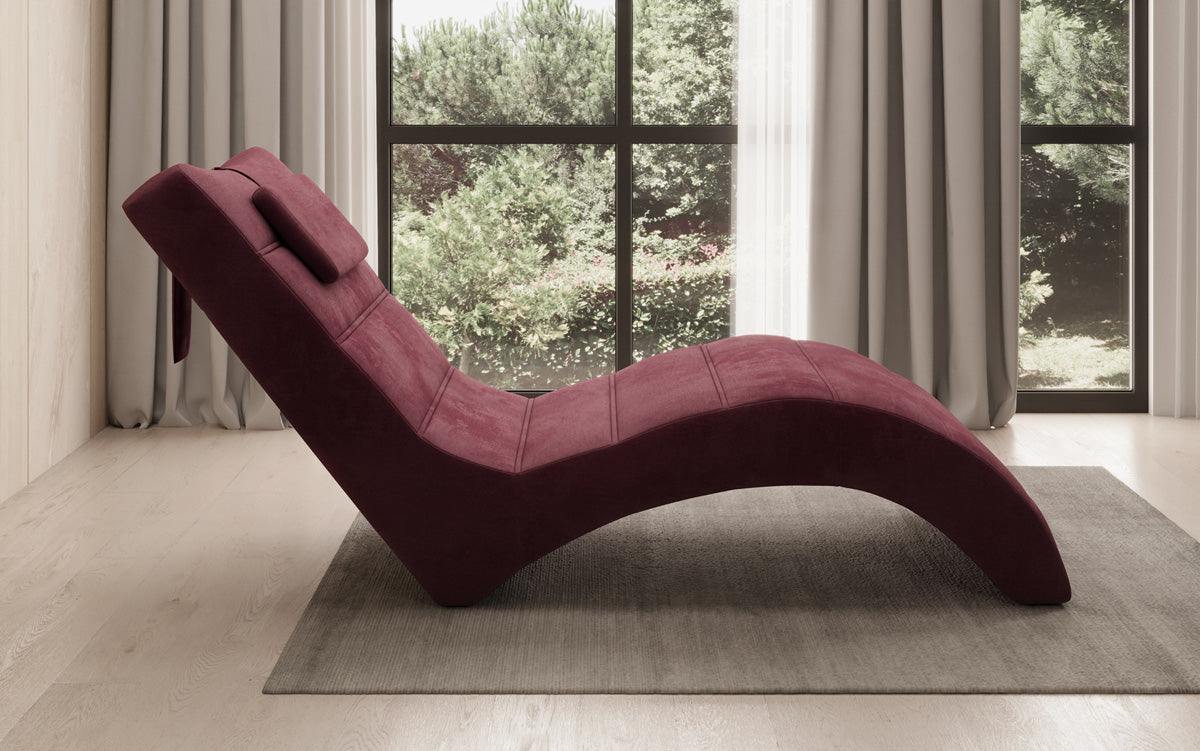 Designer Relax-Liege Leon in Samt