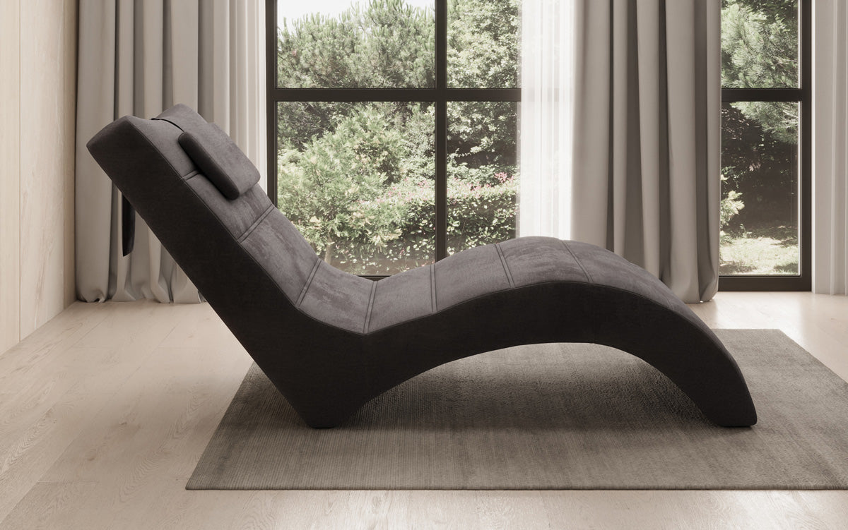 Designer Relax-Liege Leon in Samt