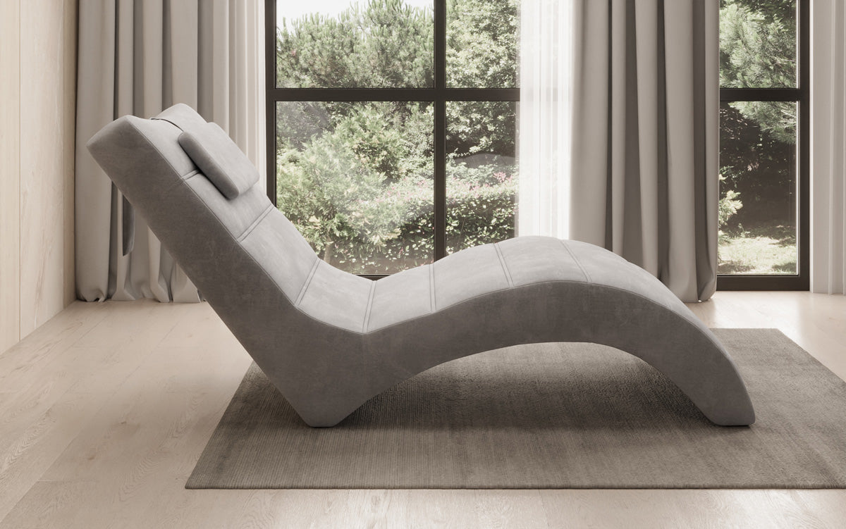 Designer Relax-Liege Leon in Samt