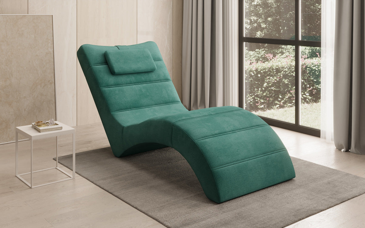 Designer Relax-Liege Leon in Samt