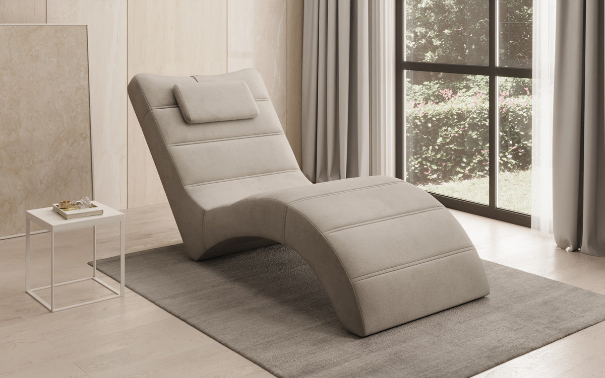 Designer Relax-Liege Leon in Samt