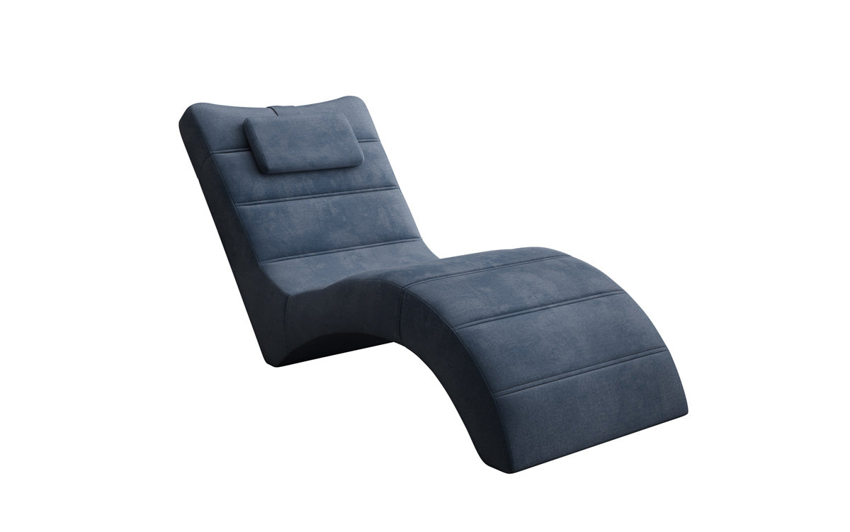 Designer Relax-Liege Leon in Samt