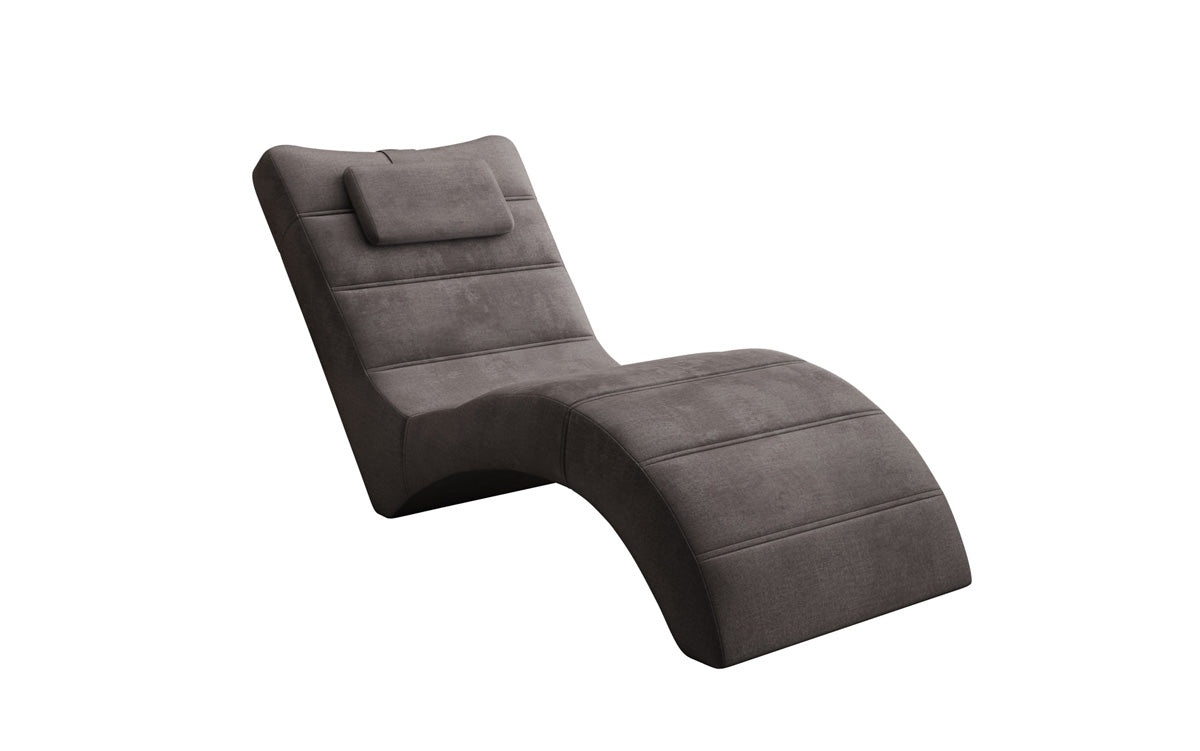 Designer Relax-Liege Leon in Samt
