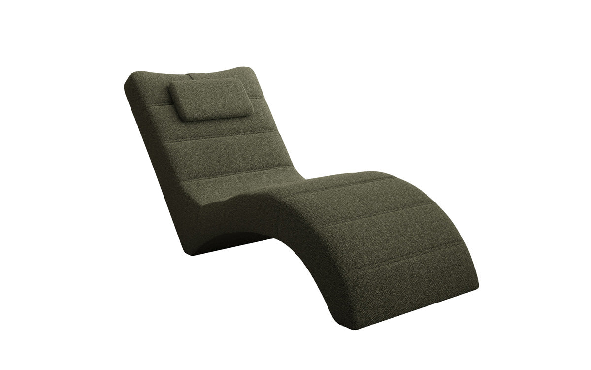 Designer Relax-Liege Leon in Bouclé