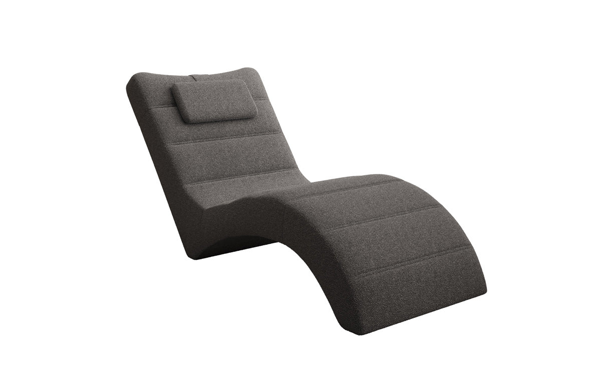 Designer Relax-Liege Leon in Bouclé