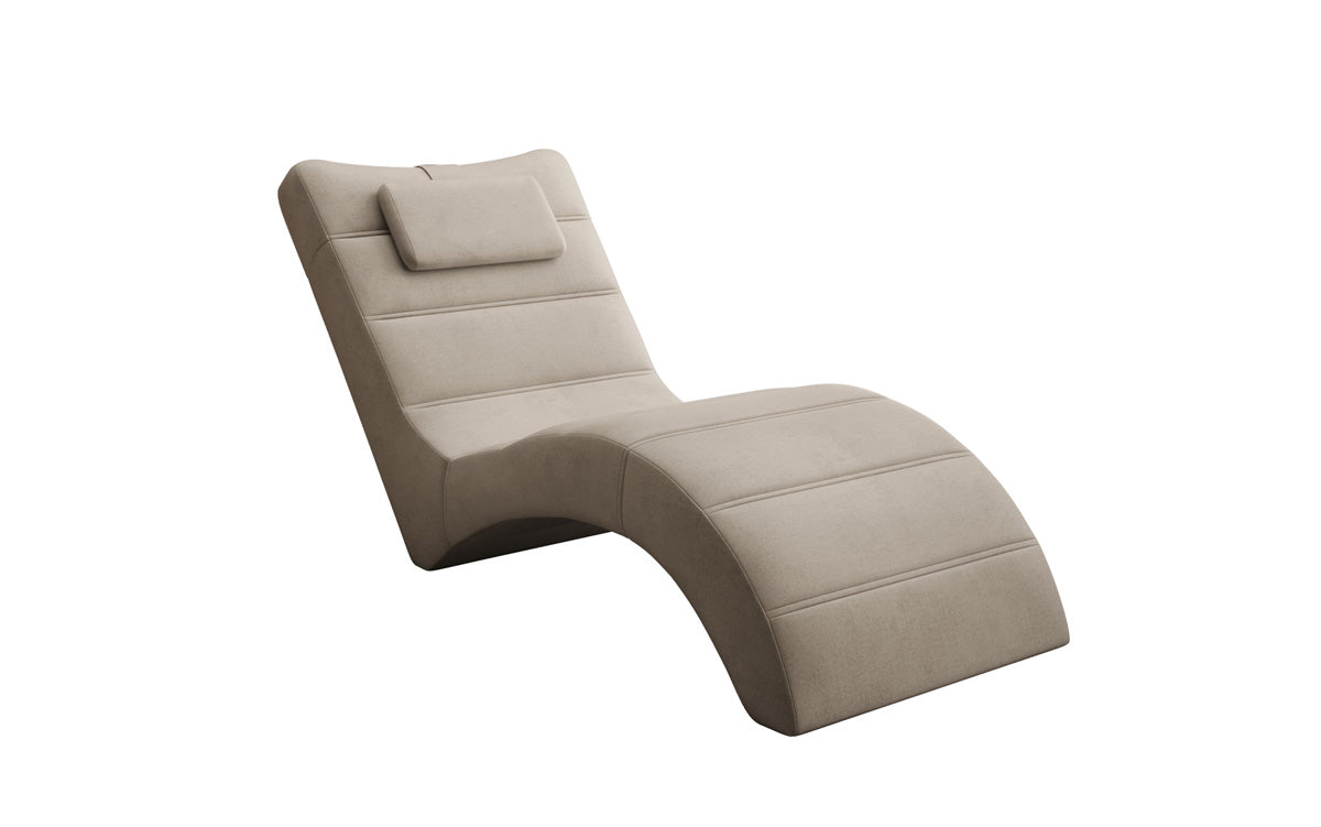 Designer Relax-Liege Leon in Samt