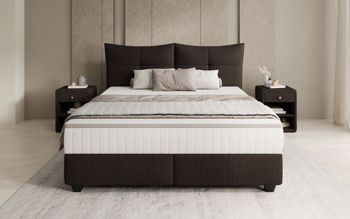 Boxspringbett Veyora a Bouclé