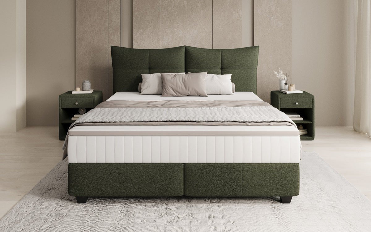 Boxspringbett Veyora a Bouclé