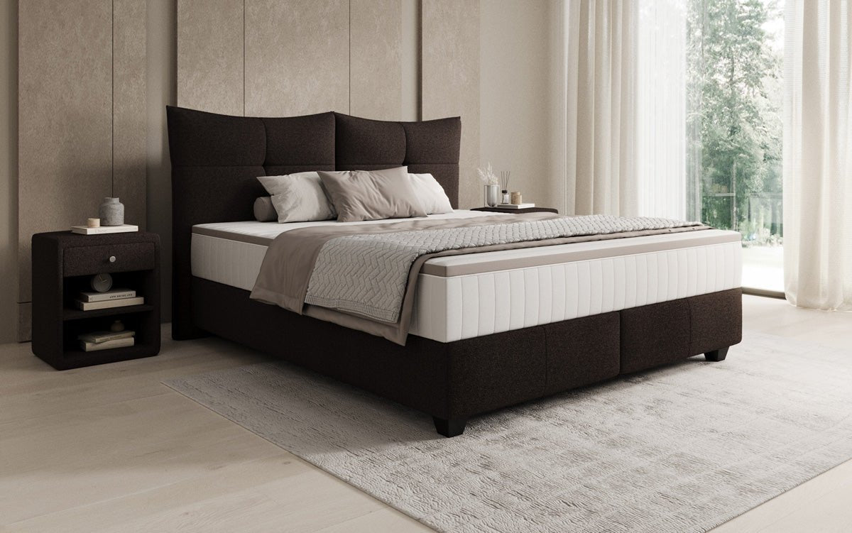 Boxspringbett Veyora a Bouclé