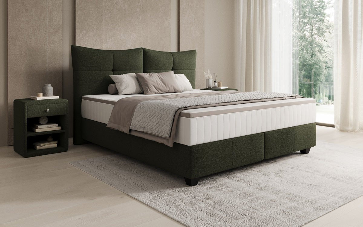Boxspringbett Veyora a Bouclé
