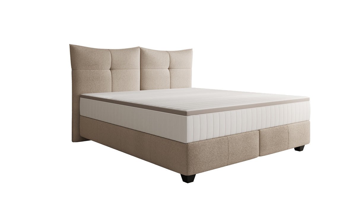 Boxspringbett Veyora a Bouclé
