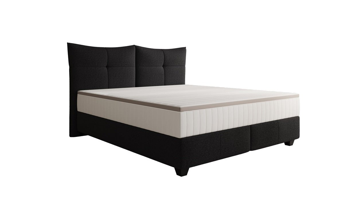 Boxspringbett Veyora a Bouclé