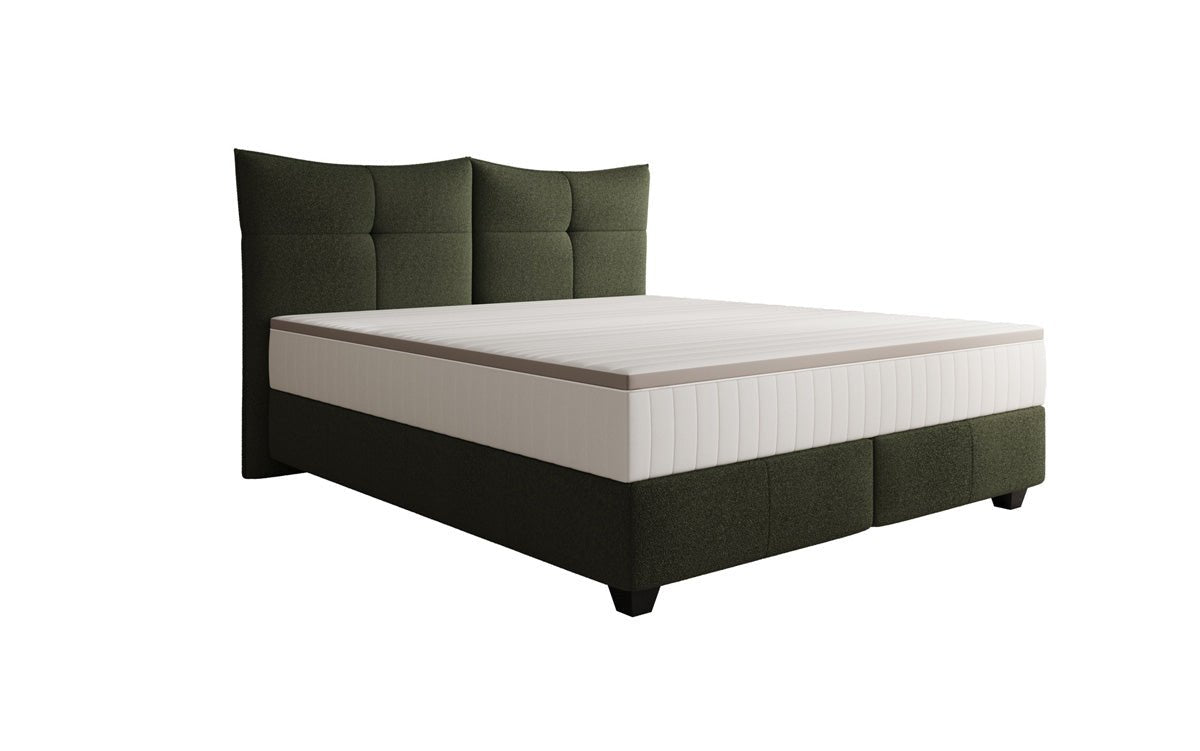 Boxspringbett Veyora a Bouclé