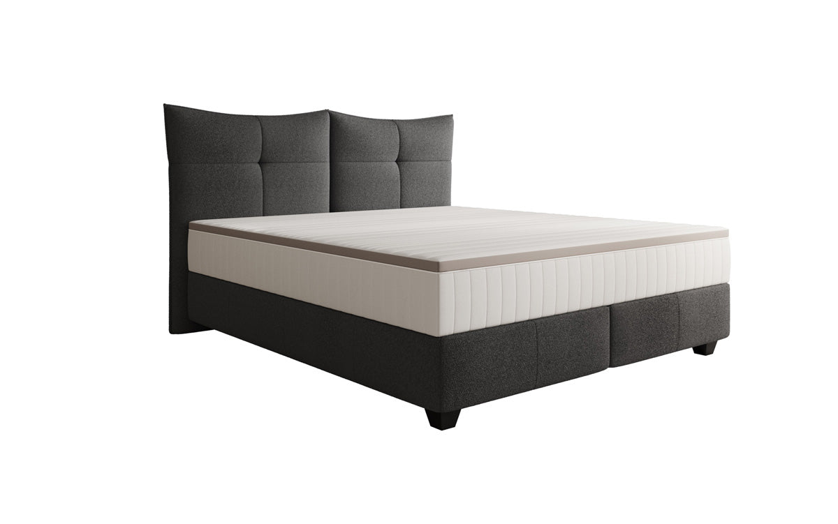 Boxspringbett Veyora a Bouclé