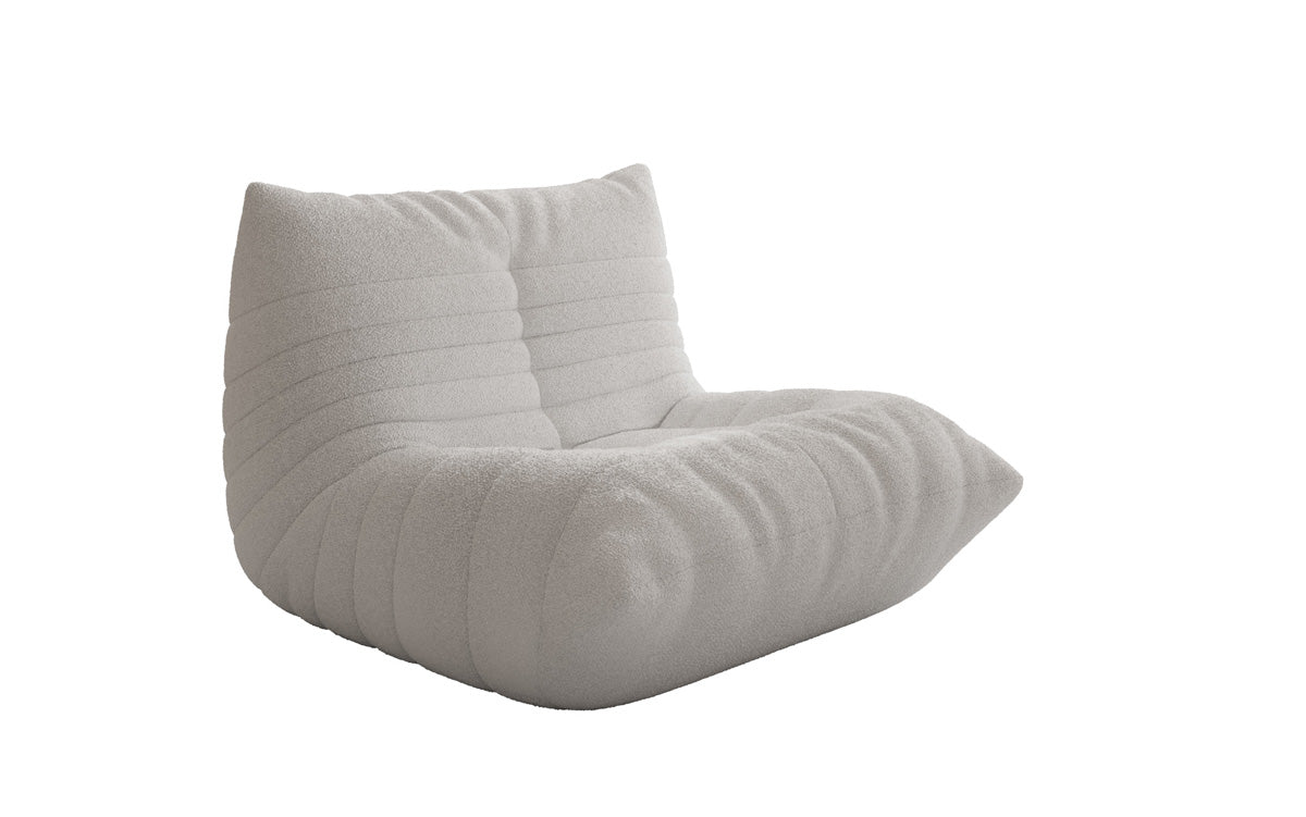 Designer Sofa-Sessel Calmo am Teddy Bouclé