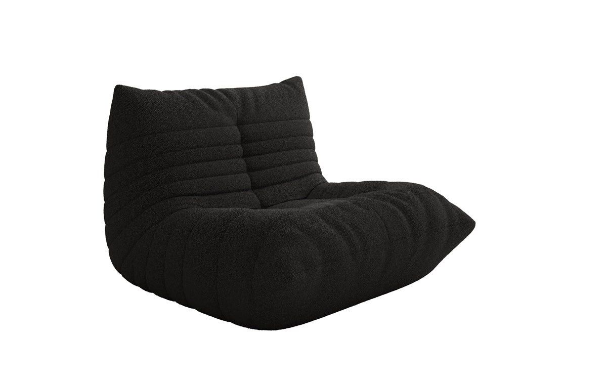 Designer Sofa-Sessel Calmo am Teddy Bouclé