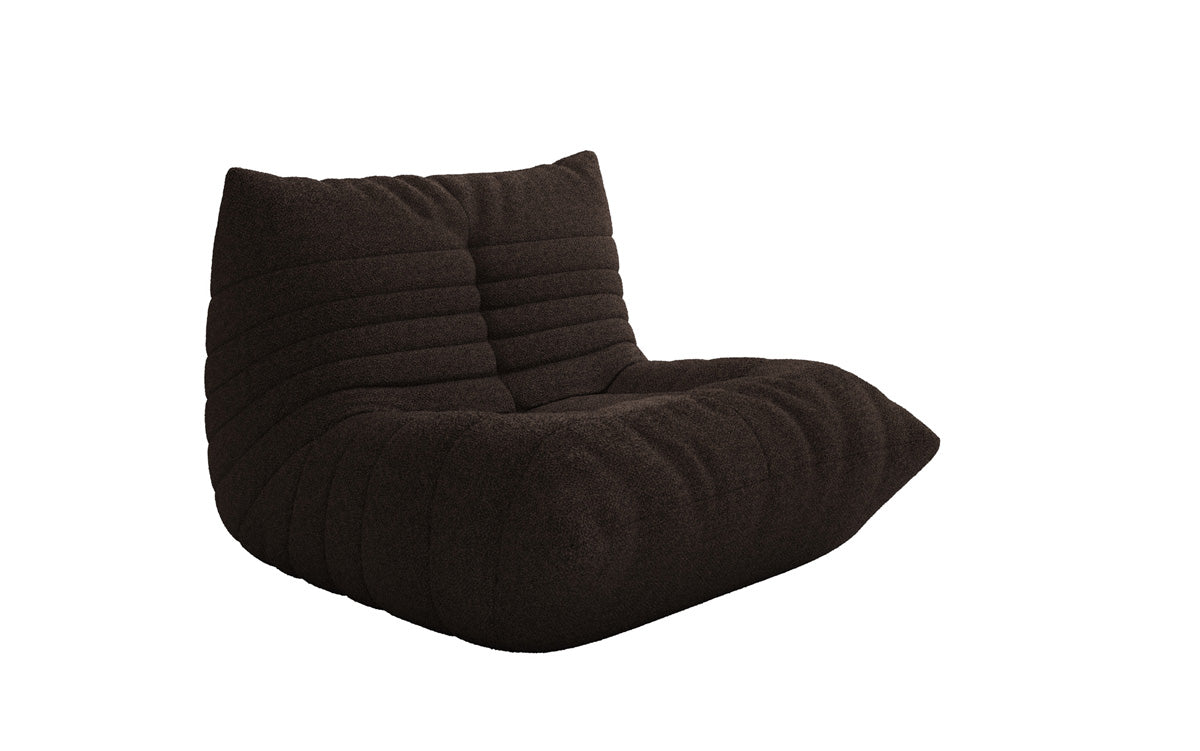 Designer Sofa-Sessel Calmo am Teddy Bouclé