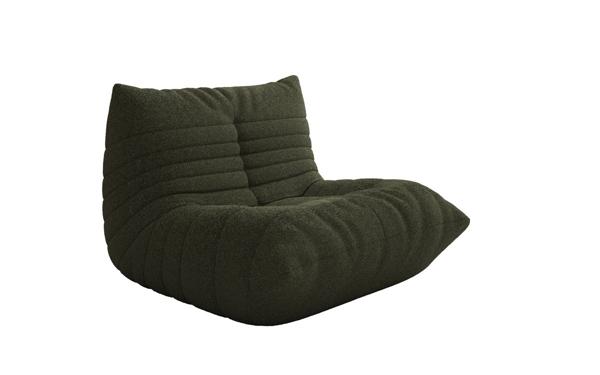 Designer Sofa-Sessel Calmo am Teddy Bouclé