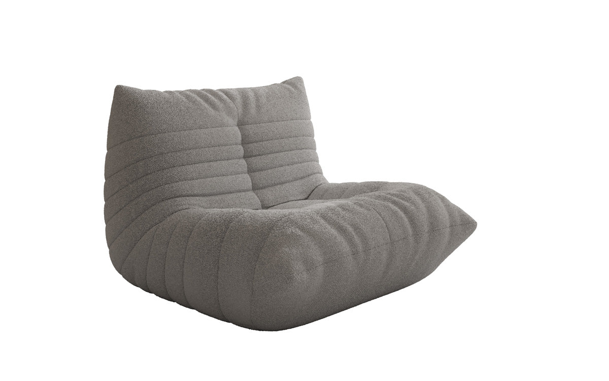Designer Sofa-Sessel Calmo am Teddy Bouclé