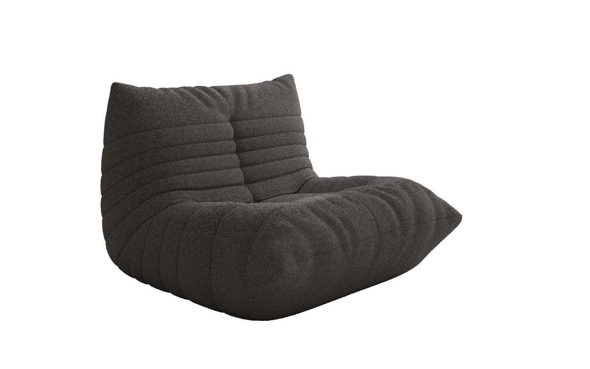 Designer Sofa-Sessel Calmo am Teddy Bouclé