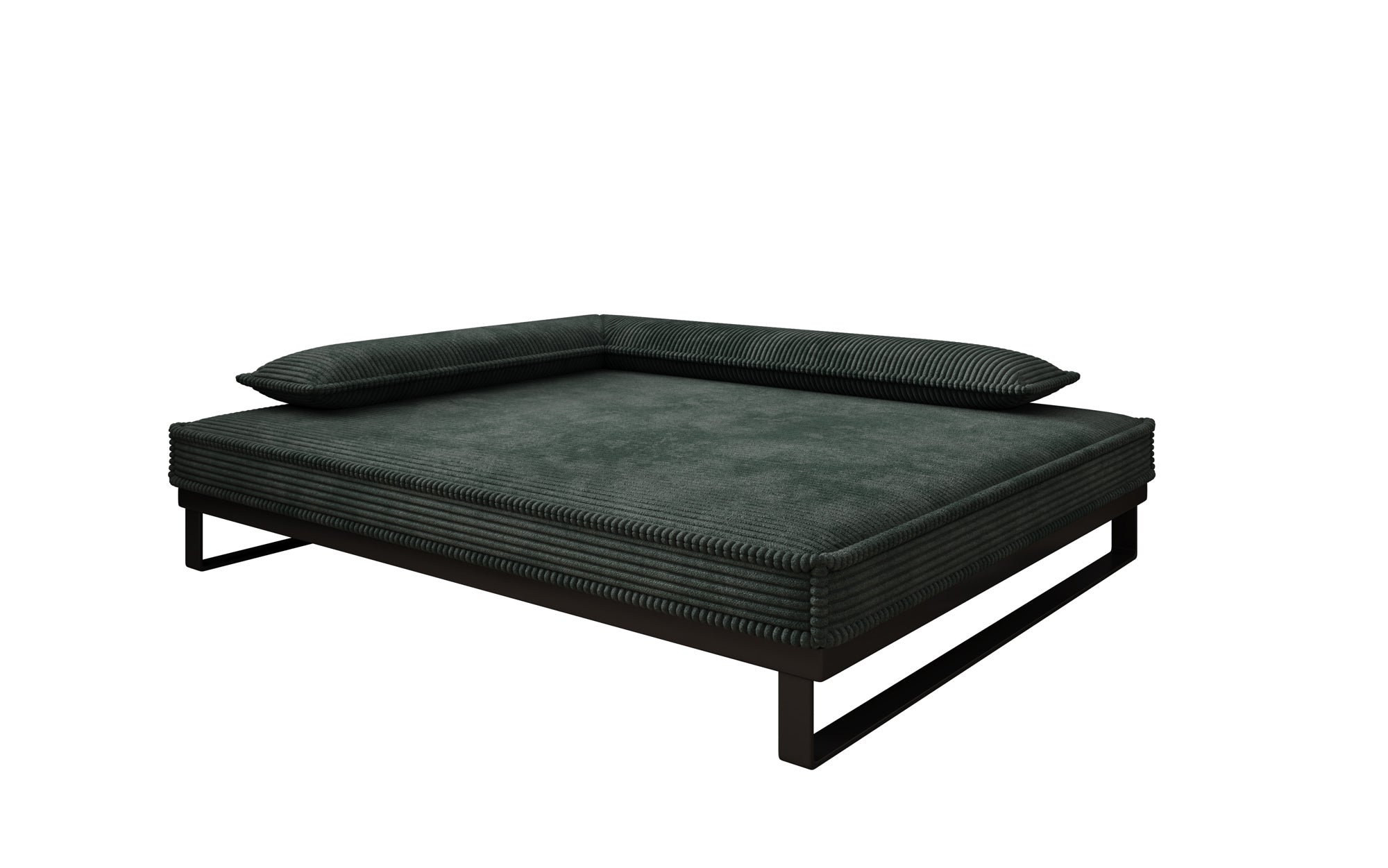 Hundebett Milo – 100x120 cm mit Cordbezug & Metallrahmen