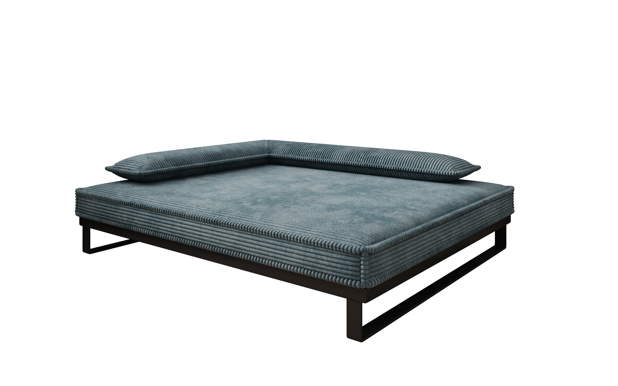 Hundebett Milo – 100x120 cm mit Cordbezug & Metallrahmen